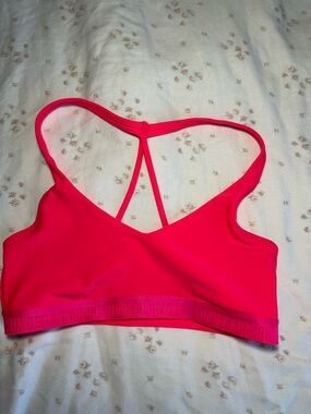 Under Armour Hot Pink Strappy Sports Bra